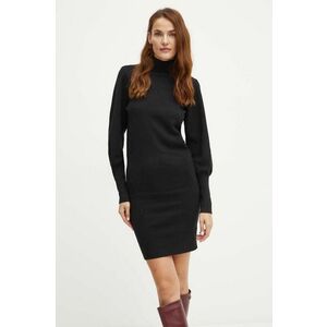 Silvian Heach rochie IKUR culoarea negru, midi, mulata, GPA24153VE imagine