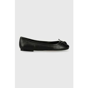 Kurt Geiger London balerini de piele Eagle Ballerina culoarea negru, 9790600109 imagine