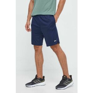 Reebok pantaloni scurți de antrenament Comm culoarea albastru marin imagine