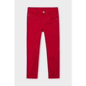 Mayoral pantaloni copii slim fit basic culoarea rosu, neted, 517 imagine