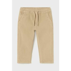 Mayoral pantaloni copii culoarea bej, neted, 2537 imagine