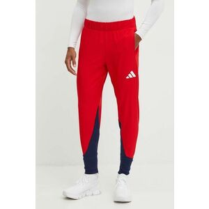 adidas Performance pantaloni de antrenament Polska culoarea rosu, modelator, JF6673 imagine