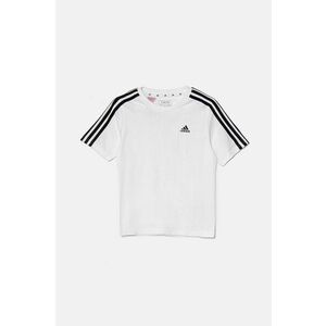 adidas tricou de bumbac pentru copii G 3S BF T culoarea alb, IY5018 imagine