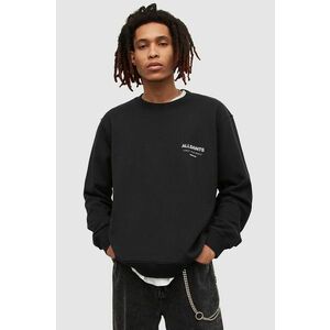 AllSaints longsleeve din bumbac culoarea negru, cu imprimeu imagine