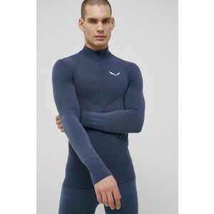 Salewa longsleeve funcțional Zebru culoarea albastru marin imagine