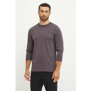 Helly Hansen longsleeve barbati, culoarea gri, cu imprimeu imagine