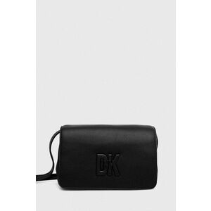 Dkny poseta de piele culoarea negru imagine