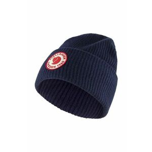 Fjallraven căciulă de lână 1966 Logo culoarea bleumarin, de lână, din tricot gros F78142.555 imagine