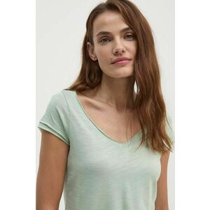 Sisley tricou femei, culoarea verde imagine