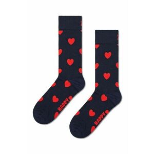 Happy Socks sosete Heart Sock culoarea albastru marin imagine