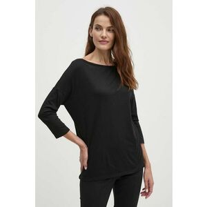 Sisley longsleeve femei, culoarea negru imagine