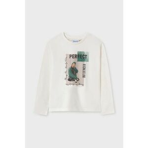 Mayoral longsleeve din bumbac pentru copii culoarea verde, 7009 imagine