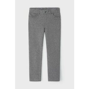 Mayoral pantaloni de bumbac pentru copii culoarea gri, neted, 511 imagine