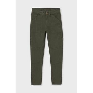 Mayoral pantaloni copii worker culoarea verde, neted, 7535 imagine