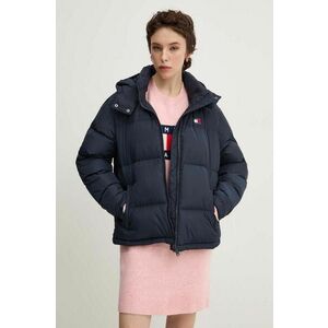 Tommy Jeans geaca de puf femei, culoarea albastru marin, de iarna, oversize, DW0DW18610 imagine