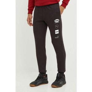 Puma pantaloni de trening culoarea negru, cu imprimeu, 681742 imagine