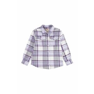 Levi's geaca copii OVERSIZED PLAID SHACKET culoarea violet, 3EL410 imagine