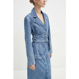 Stine Goya jacheta denim un singur rand de nasturi, neted, J001-2251 imagine