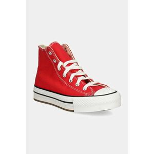 Converse tenisi copii CHUCK TAYLOR ALL STAR EVA LIFT culoarea rosu, A08425C imagine