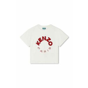 Kenzo Kids tricou de bumbac pentru copii culoarea bej, cu imprimeu, K60756 imagine