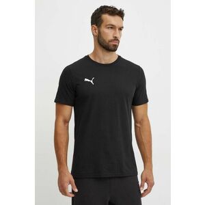 Puma tricou din bumbac barbati, culoarea negru, cu imprimeu, 658615 imagine