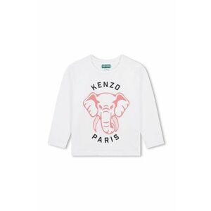 Kenzo Kids longsleeve din bumbac pentru copii culoarea alb, K60706 imagine