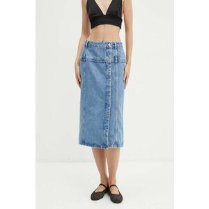 Stine Goya fusta jeans midi, creion, SK001-2251 imagine