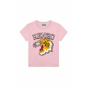 Kenzo Kids tricou de bumbac pentru copii culoarea roz, K60765 imagine