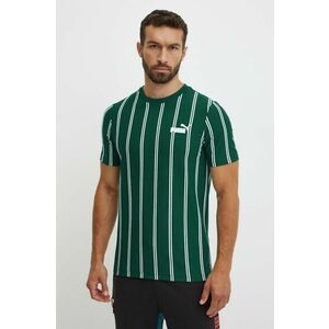 Puma tricou din bumbac barbati, culoarea verde, modelator, 681862 imagine