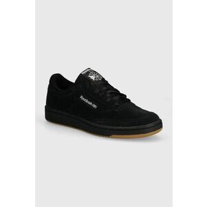 Reebok Classic sneakers din piele intoarsă Club C 85 culoarea negru, 100074449 imagine