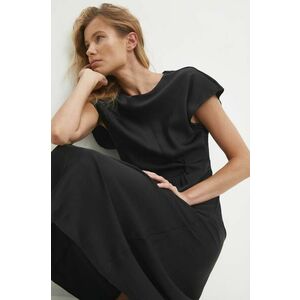 Answear Lab rochie culoarea negru, maxi, evazati imagine