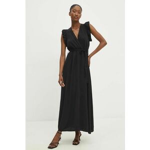 Answear Lab rochie culoarea negru, maxi, evazati imagine