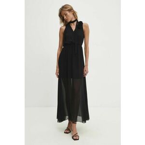 Answear Lab rochie culoarea negru, maxi, evazati imagine