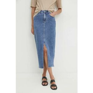 Answear Lab fusta jeans midi, creion imagine