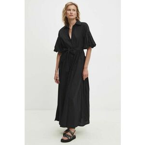 Answear Lab rochie culoarea negru, maxi, evazati imagine