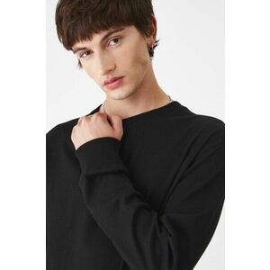 Medicine longsleeve barbati, culoarea negru, neted imagine