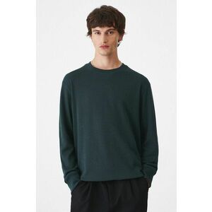 Medicine longsleeve barbati, culoarea verde, neted imagine