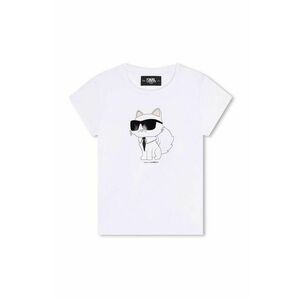 Karl Lagerfeld tricou copii culoarea alb, Z30211 imagine