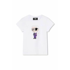 Karl Lagerfeld tricou copii culoarea alb, Z30211 imagine