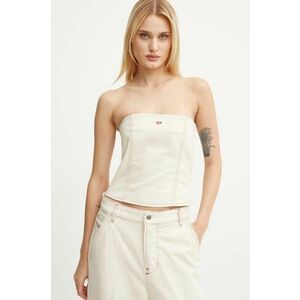 Diesel top din bumbac DE-VILLE culoarea bej, A12774.0GRDQ imagine