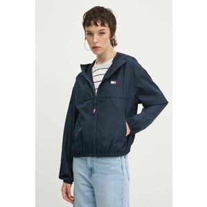 Tommy Jeans windbreaker culoarea albastru marin, de tranzitie, DW0DW19302 imagine