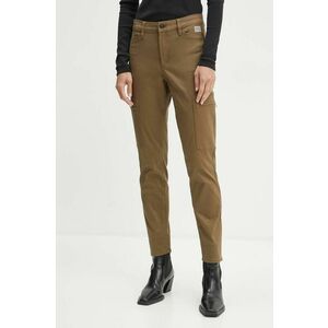 G-Star Raw pantaloni femei, culoarea verde, mulata, high waist, D25260-C105 imagine