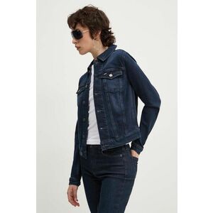 Tommy Jeans geaca jeans femei, culoarea albastru marin, de tranzitie, DW0DW18554 imagine