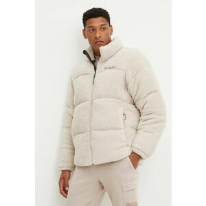 Columbia geaca Puffect Sherpa barbati, culoarea bej, de iarna, 2086841 imagine