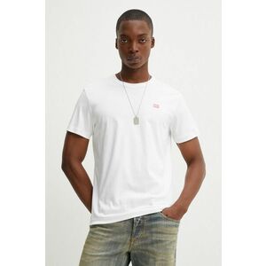 Diesel tricou din bumbac T-MIEGOR-K77 barbati, culoarea alb, cu imprimeu, A14819.0SKAF imagine