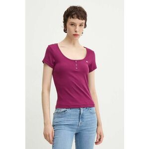 Tommy Jeans tricou culoarea violet, DW0DW18669 imagine