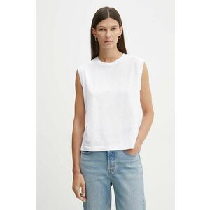 Levi's top din bumbac culoarea alb, A8794 imagine