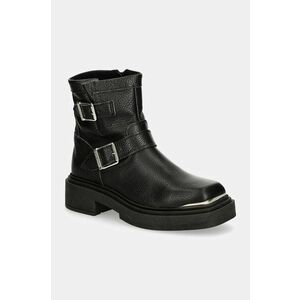 Steve Madden Cizme de piele femei, culoarea negru, cu platformă imagine