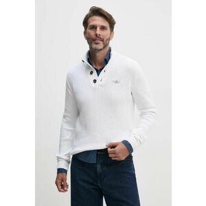 Aeronautica Militare pulover de bumbac culoarea bej, cu turtleneck, MA1452L409 imagine