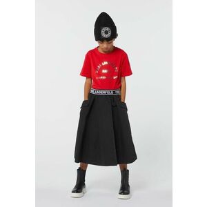 Karl Lagerfeld tricou de bumbac pentru copii culoarea rosu, Z30205 imagine